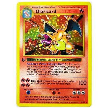 10pcs Pokémon 1996 1st Edition Collection Cards – Charizard, Shining PTCG Game Flash Cards, Anime Gift Toys