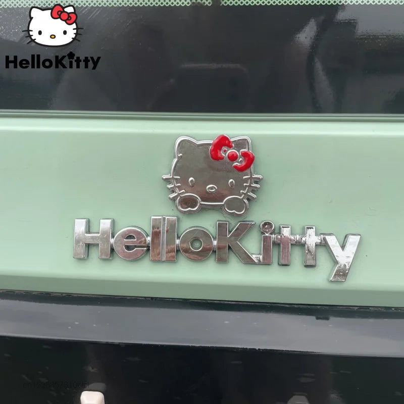 Sanrio 3D Hello Kitty Car Stickers – Kawaii Anime Auto & Motorcycle Scratch Cover Decor, Cute Gift Accessory