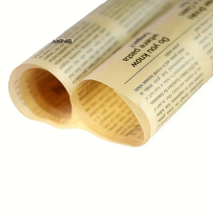 Parchment Baking Paper – Food Grade Grease Paper for Bread, Sandwich, Burger, Fries & Cookies, 5 Meters