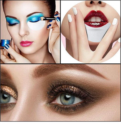 10/20/50/100Pcs Eyeshadow Shields - Disposable Under Eye Patches, Lint-Free Makeup Stickers & Applicators