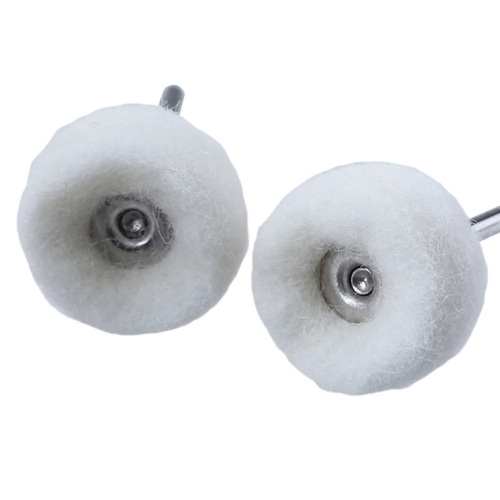 1-10pcs Mini 3mm Felt Polishing Brush – Sanding & Grinding Heads for Dremel Rotary Tool Jade Buffing
