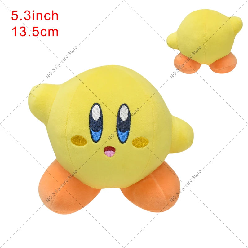 4 Styles Kirby Plush Doll – Pink, Yellow & Green Anime Stuffed Toy for Kids’ Christmas & Birthday Gifts