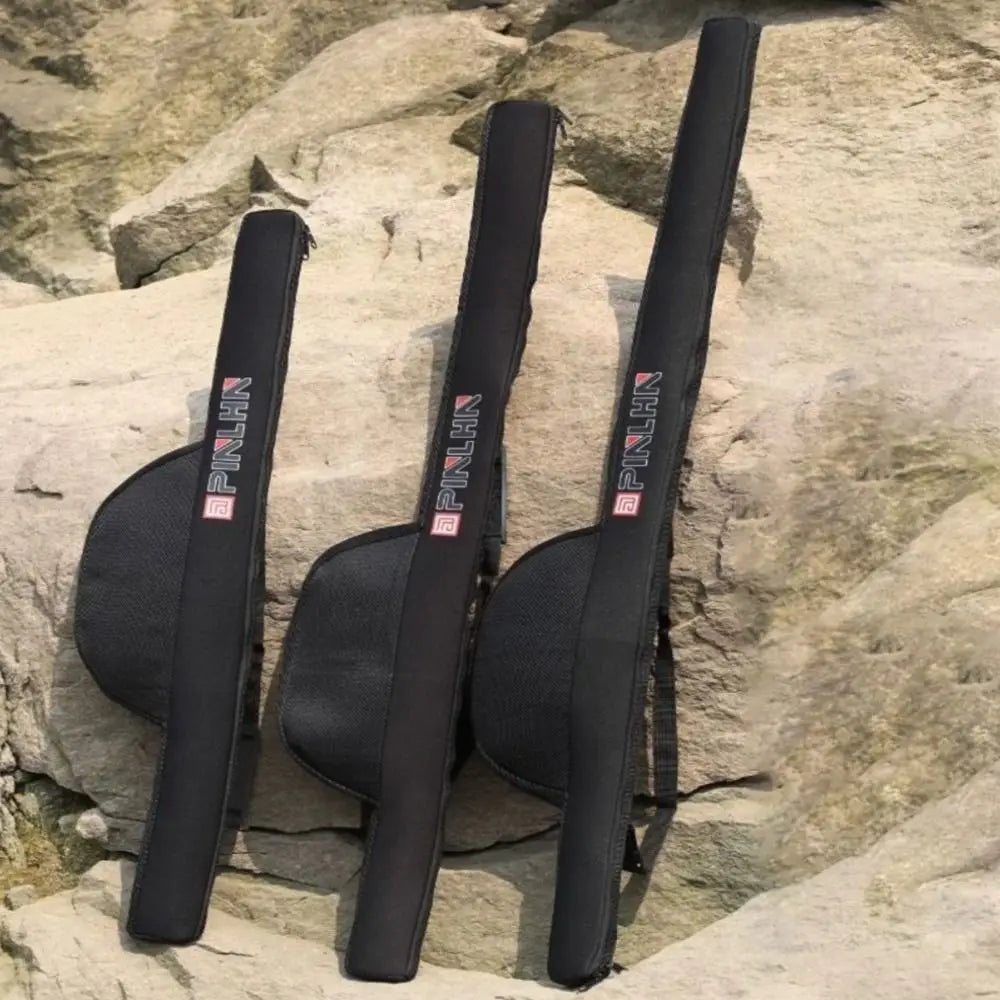 Portable Folding Fishing Rod Bag 118/128cm – Durable Fishing Pole & Reel Case with Shoulder Strap Travel Carry Storage Bag