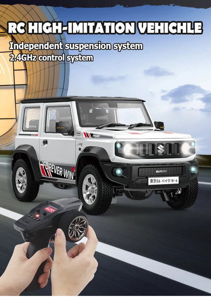 HG4-53 Pro Suzuki Jimny 1/16 Scale RC Car with Light, Sound & Smoke – 2.4G Remote Control Crawler