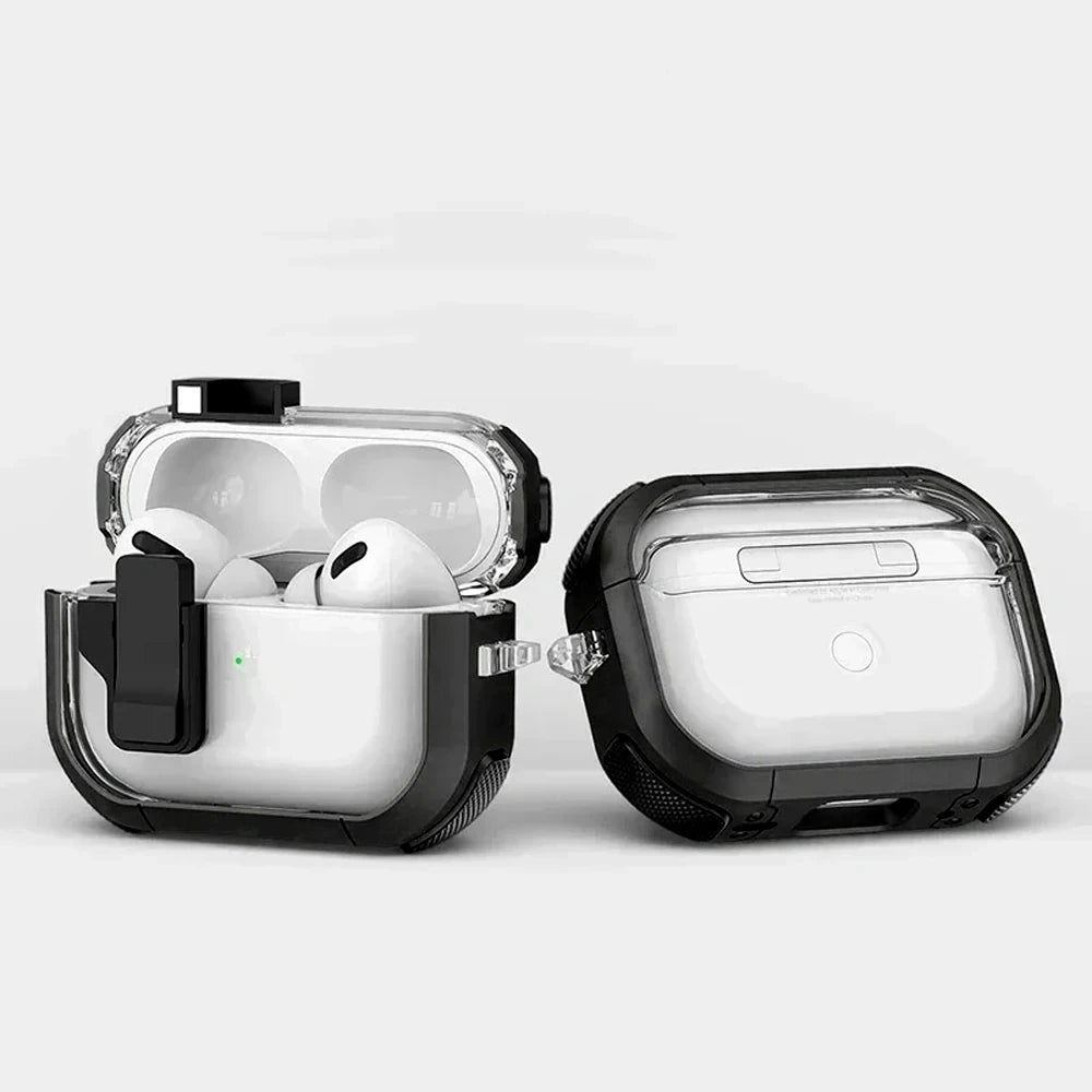 Security Lock Case for AirPods 1/2/3 & AirPods Pro 2 — Protective Headphone Cover & Coque