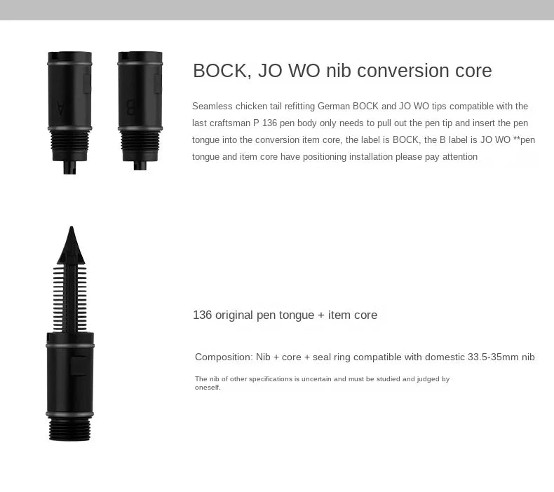 MAJOHN P136 Pen Piston Disassembly Tool — For Repairing & Modifying Pen Tips and BOCK Assembly