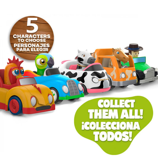 La Granja De Zenon Bartolito Pull-Back Toy Car – Inertia Car Set for Kids 1-3 Years, Birthday Gift