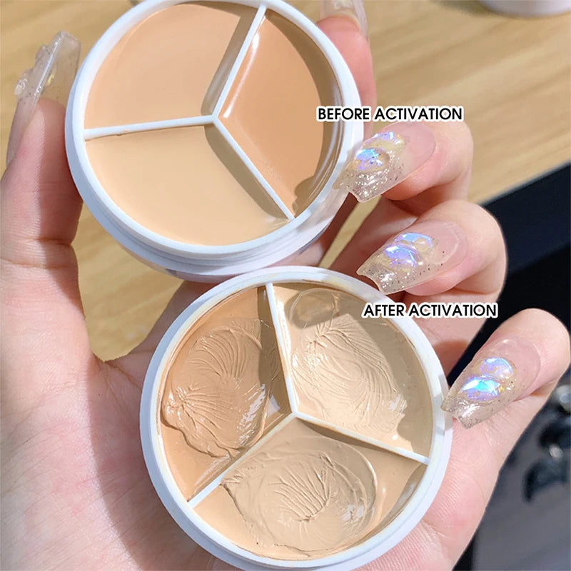XIXI 3-Color Concealer Palette - Acne Spot, Dark Circle & Skin Tone Correction Makeup