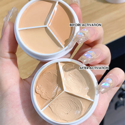 XIXI 3-Color Concealer Palette - Acne Spot, Dark Circle & Skin Tone Correction Makeup