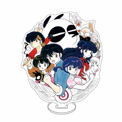 Ranma 1/2 Acrylic Stand Figure — 15cm Tendou, Akane, Hibiki & Ryoga Anime Model Plate, Cartoon Doll for Bedroom Display