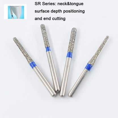 5pcs FG Dia 1.6mm Dental Drills – High-Speed Handpiece Diamond Burs for Teeth Whitening