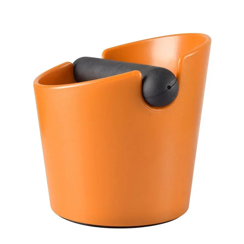 Shock-Absorbent Coffee Knock Box – Anti-Slip Espresso Grind Dump Bin for Barista Coffee Waste