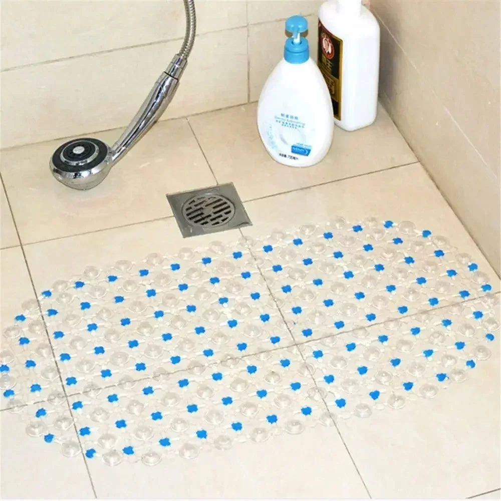 New Household Non-Slip Bath Mat – Suction Cup Bathroom Rug, Massage Bathtub Mat, Carpet Supplies for Bathroom