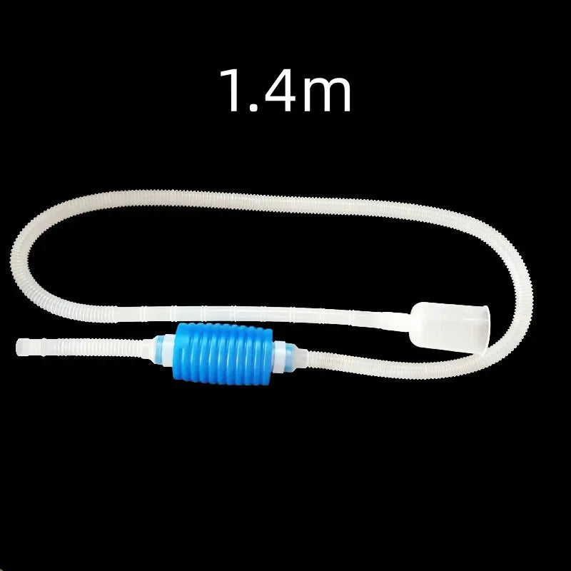 Aquarium Siphon Vacuum Cleaner – 1.4m Semi-Automatic Fish Tank Water Change & Gravel Filter Pump Tool