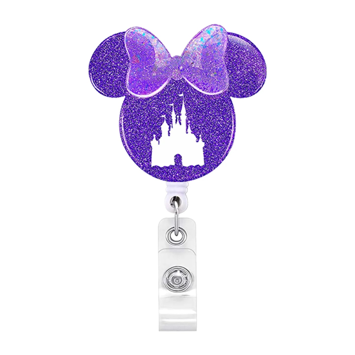 2023 Acrylic Retractable Nurse Badge Reel – Cute Anime Christmas ID Card & Key Holder Lanyard