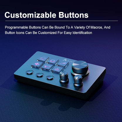 Ajazz AKP03E Desktop Helper Console – Programmable Macro Mini Keyboard with Custom Buttons for Multi-Scenario Use