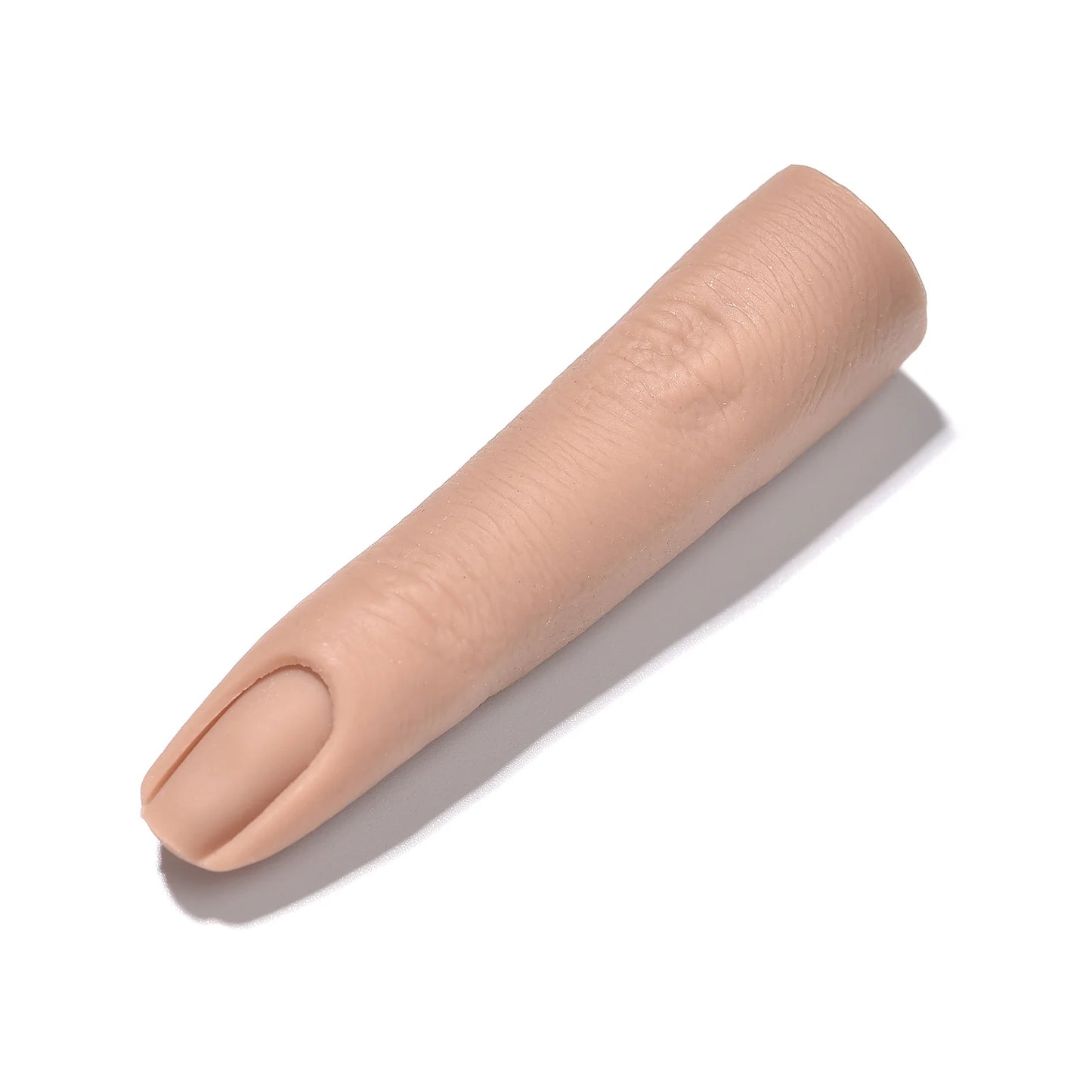 Realistic Silicone Nail Art Practice Finger - Manicure Training & Display Tool