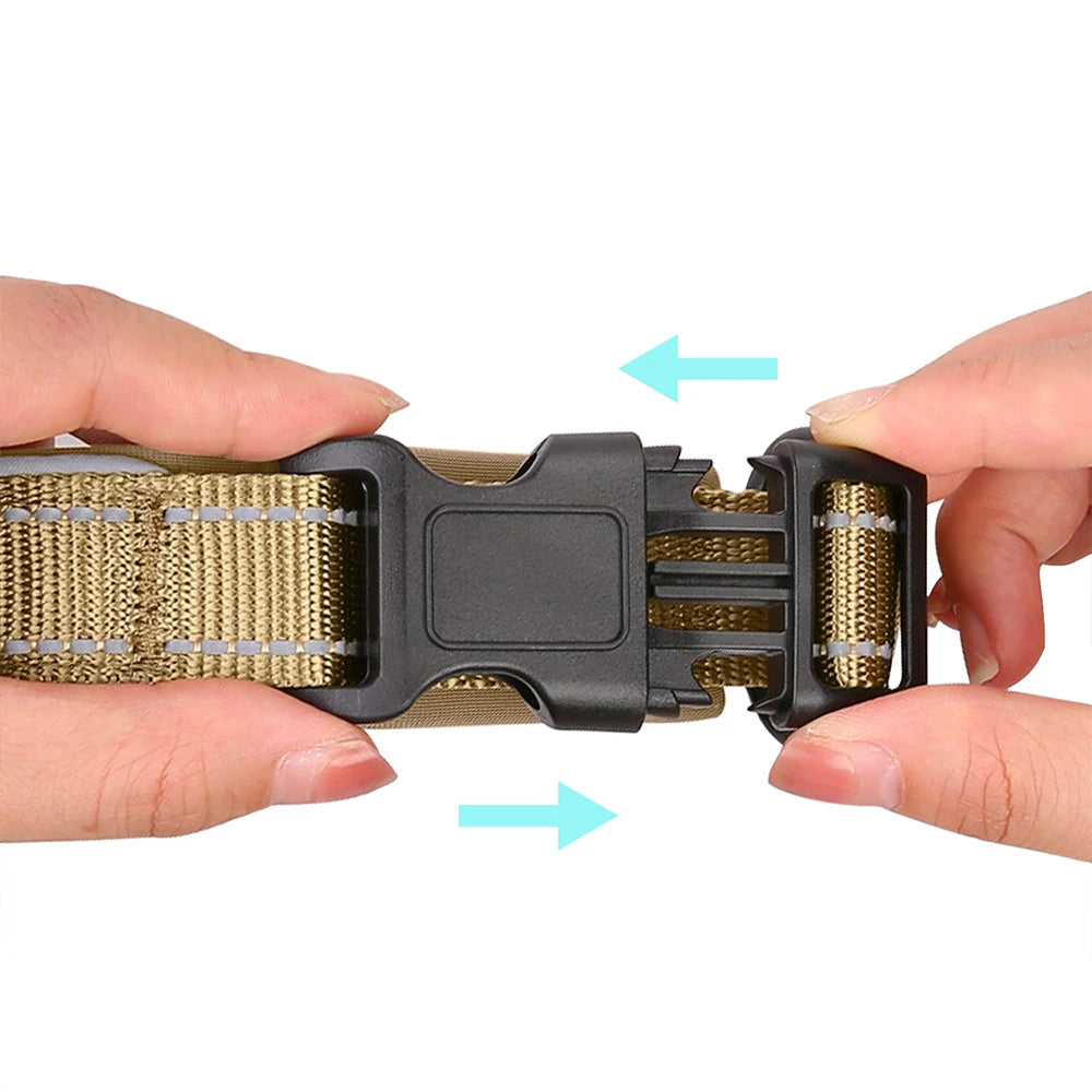 Reflective Padded AirTag Dog Collar – Integrated AirTag Holder for Small, Medium & Large Dogs