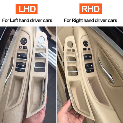 LHD/RHD Car Interior Door Armrest Handle Set | Beige, Black, Brown, Oyster for BMW 5 Series F10 F11 523i-530i