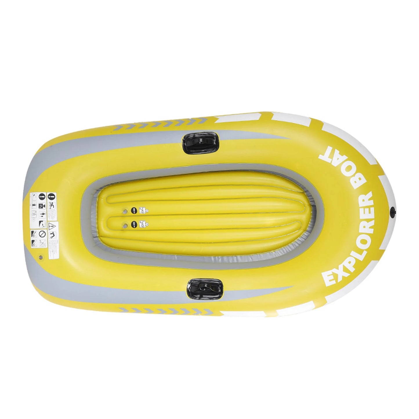 Heavy Duty Inflatable Canoe – Thickened 2-Person Rowing Kayak, Wear-Resistant Inflatable Boat