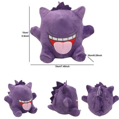 New Gengar Plush Toy – Soft Pokemon Stuffed Animal Doll, Cute Cartoon Christmas Gift