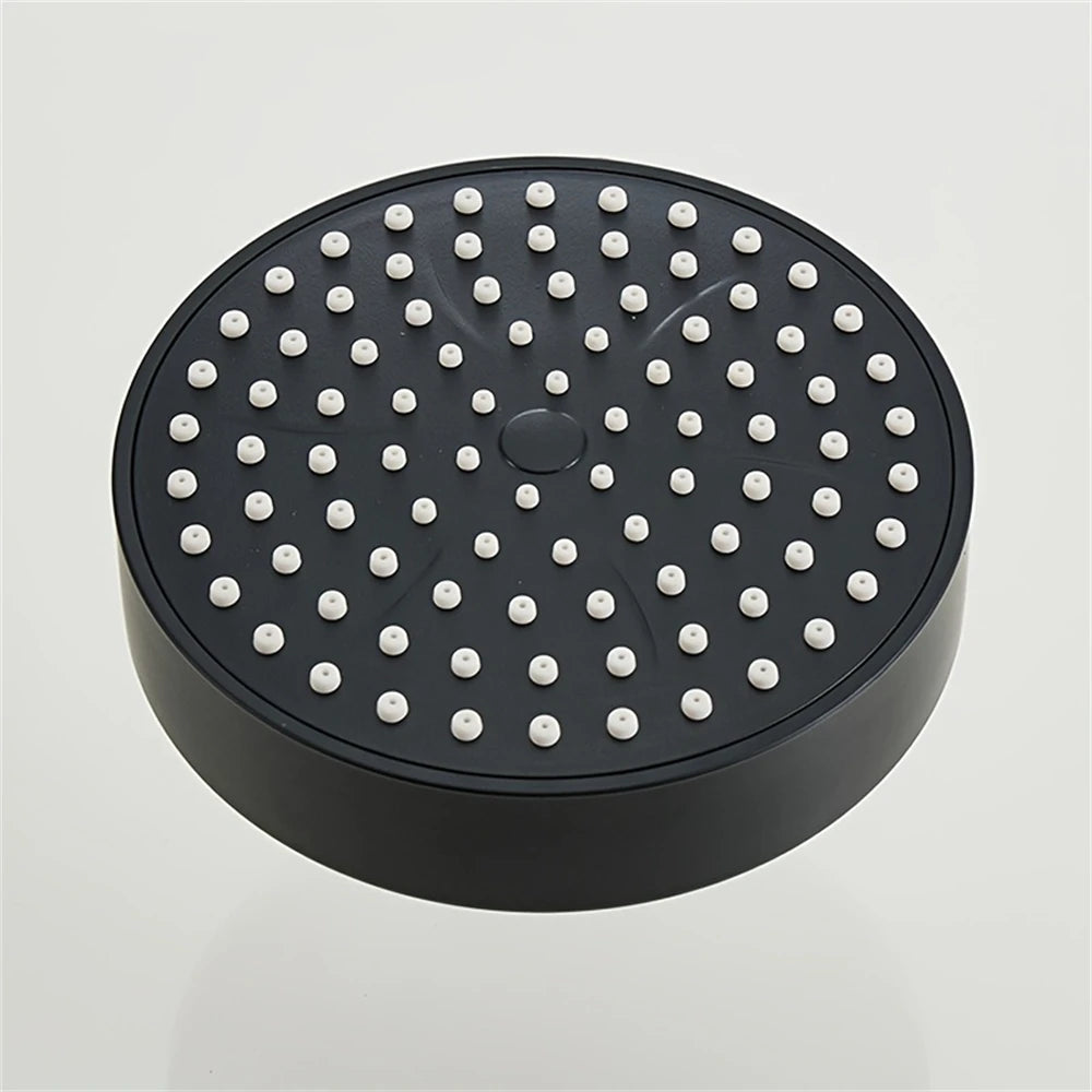 4-Inch Black Bathroom Faucet Replacement Part – Compact Decorative Shower Head Accessory