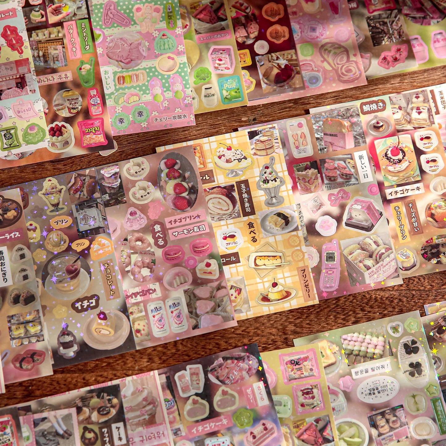 Mr. Paper Vintage Flavors Sticker Book - 30 Sheets Creative DIY Scrapbooking & Album Decoration Collection
