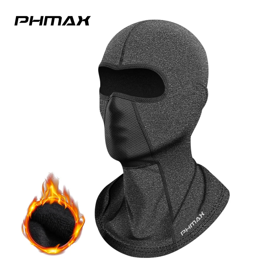 PHMAX Motorcycle Balaclava Riding Mask – Full Face Windproof Warm Breathable Hood Scarf for Biker Wind & Cold Protection