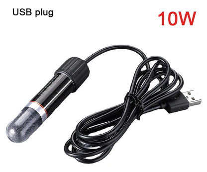 USB Mini Aquarium Heating Rod – 10W Submersible Thermostat Heater for Small Fish Tanks, 26°C Constant Temperature