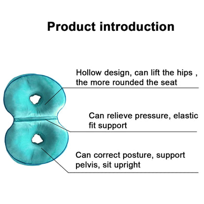 Multifunction Orthopedic Memory Foam Seat Cushion – Dual Comfort Pelvis Pillow for Hip Lift & Pressure Relief