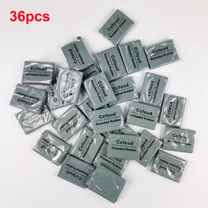 Grey Plastic Kneaded Eraser Set (3/6/10/20/36pcs) – Soft Rubber Art Erasers for Sketching, Drawing, Blending, Shading & Highlighting for Artists and Adults