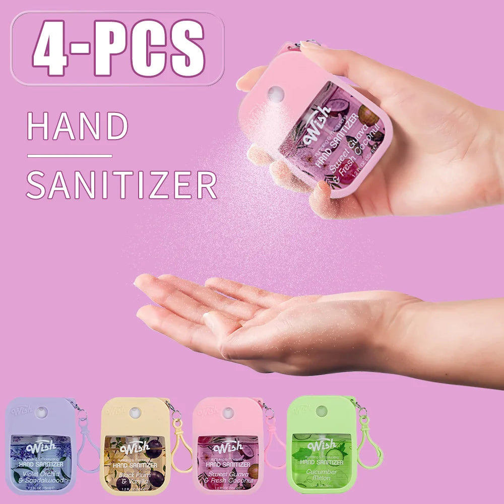 Moisturizing Hand Sanitizer Spray - Coconut, Watermelon, Cucumber & Cherry Blossom Scented Hand Cleaning Mist
