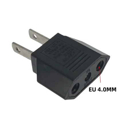 Mini Power Plug Adapter - Converts CN, UK, EU to US, AU - Suitable for America, Russia, Australia, Korea Travel - 4.0mm/4.8mm, 6A 125V