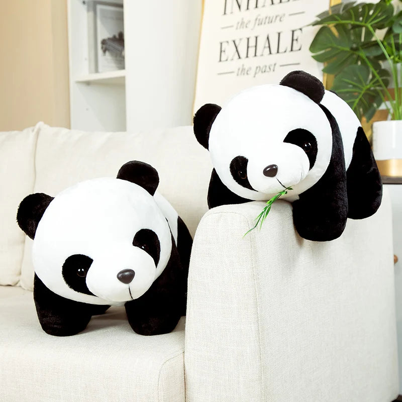 20cm Bamboo Panda Plush Toy - Cute Kawaii Stuffed Animal Doll for Kids & Christmas Gifts