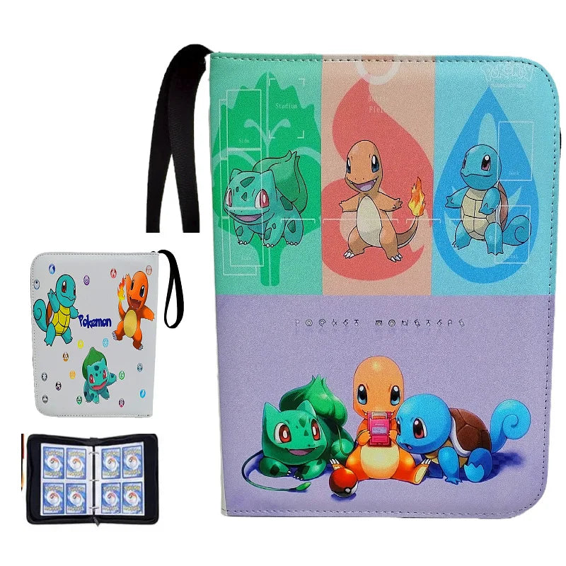 NEW Pokémon Card Album — 400pcs Binder Zipper PU Leather Storage Book for Anime Card Game Collection