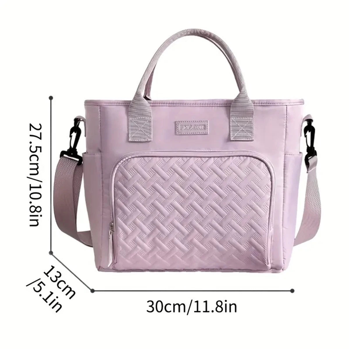 Large Insulated Lunch Bag Cooler – Durable Polyester Lunch Box with Shoulder Strap for Work, School & Picnics