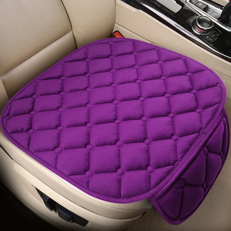 Universal Winter Warm Car Seat Cover Protector Set – 3-Piece Rear Seat Cushion & Back Cushion Auto Seat Protection for Cars, SUVs & Vans