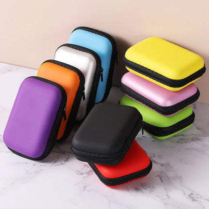 Portable Travel Cable Organizer Bag – Zipper Storage Case for Earphones & Electronic Accessories
