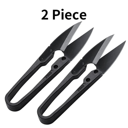 WUTA Antirust Thread Scissors – Professional Tailor U-Shaped Metal Blade Cutter for Sewing & DIY Needlework