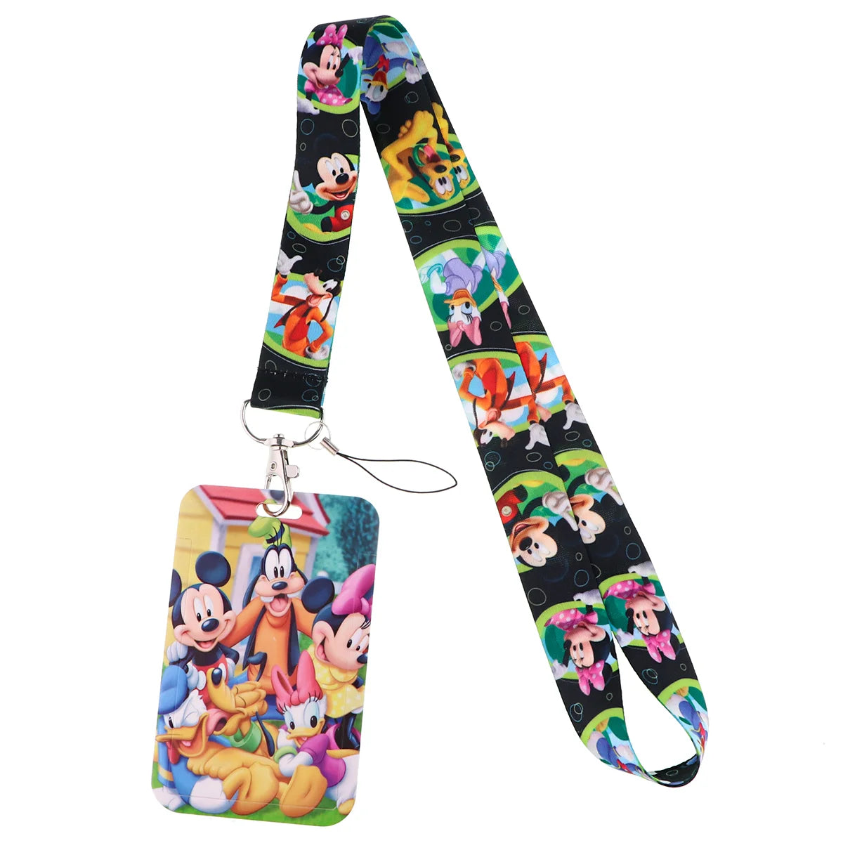 Cartoon Stitch Credential Holder Lanyard – Cute Neck Strap for Keychain, Pass & Credit Card Holder Accessories