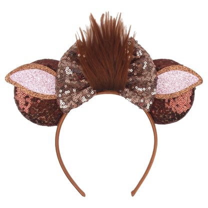 Disney Cartoon Mouse Ears Headband - Sequin Bow Hair Accessory for Girls, Birthday Parties & Cosplay