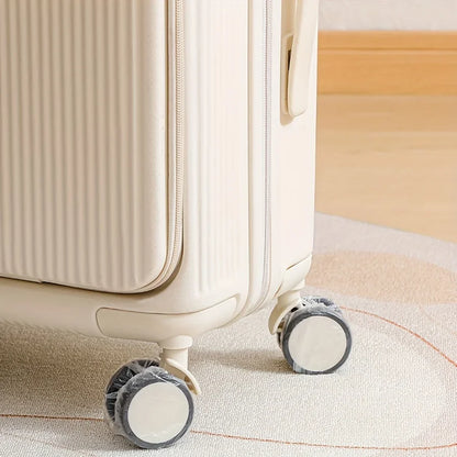 50/80PCS Luggage Wheel Covers — Dustproof Disposable Protectors for Suitcase & Trolley Cases