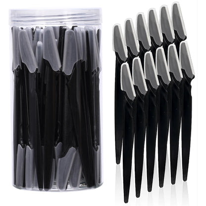 5/10/30/40pcs Eyebrow & Face Razor Set for Women and Men – Safe Hair Trimmer with Protective Cover
