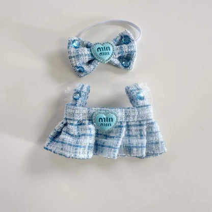 Cute Labubu Doll Outfit Set – Classic Dress for 17cm V2 Mini Dolls, Clothing Accessories for Kids Gift