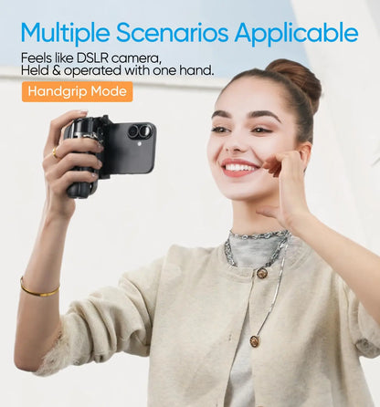 Mini Tripod Selfie Stick 2025 – Bluetooth Remote, One-Touch Push Button, 360° Rotating Stand for iPhone