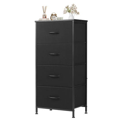 4-Layer Fabric Living Room Cabinets – Steel Frame Wardrobe Closet for Clothes Storage
