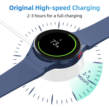 Samsung Galaxy Watch USB Charging Dock - Replacement Charger for Galaxy Watch 7, 6 Classic, 5 Pro, 5, 4 Classic and Compatible Models