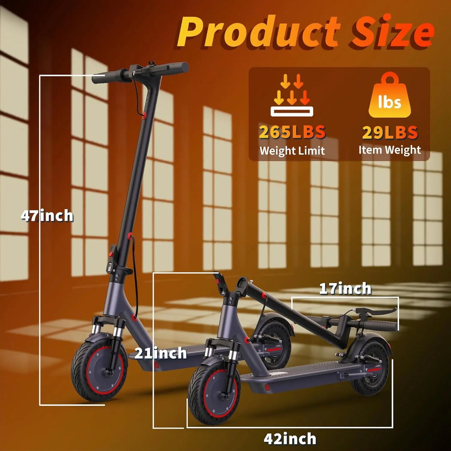 2026 Electric Scooter for Adults - 500W Motor, 22MPH, 24-Mile Range, Foldable with APP Control