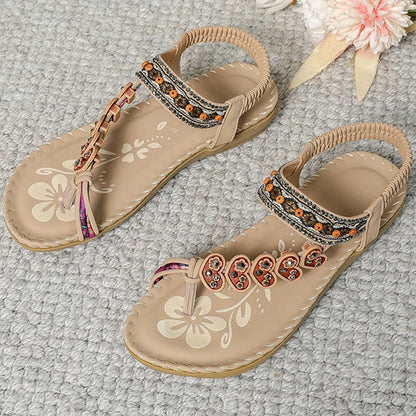 2025 Women’s Bohemia Sandals – Summer Flip Flops, Low Heel Beach Shoes & Casual Footwear