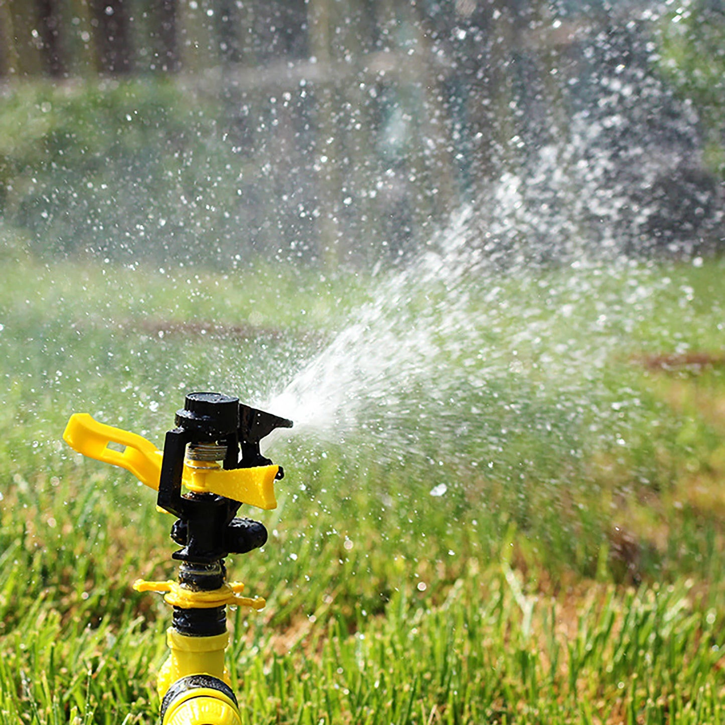 Adjustable Spiked Rocker Impact Sprinkler: 360 Degrees Rotary Jet for Garden & Agriculture Watering - Lawn Irrigation Nozzle for Efficient Watering